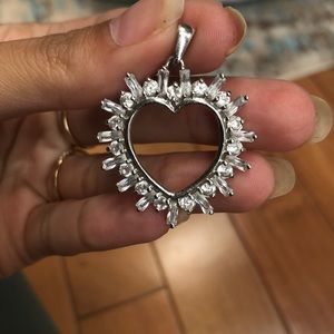 Sterling silver heart pendant